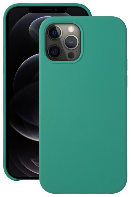 Чехол DEPPA для Apple iPhone 12/12 Pro Liquid Silicone (87720) (зеленый) 3