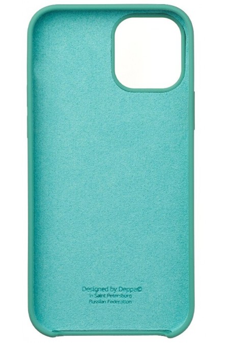 Чехол DEPPA для Apple iPhone 12/12 Pro Liquid Silicone (87720) (зеленый) 5