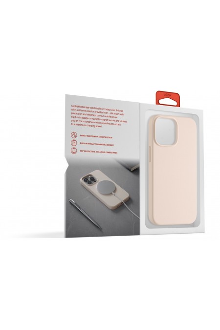 Чехол uBear для Apple iPhone 13 Touch Mag Case (CS100LR61TH-I21M) (светло-розовый) 9