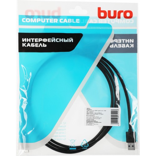 Кабель Buro BHP USB-TPC-1.8 USB (m)-USB Type-C (m) 1.8 м (черный) 3