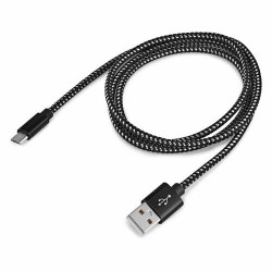 Кабель Buro Braided BHP RET MICUSB-BR USB (m)-micro USB (m) 1 м (черный)