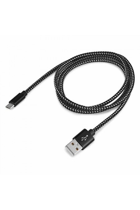 Кабель Buro Braided BHP RET MICUSB-BR USB (m)-micro USB (m) 1 м (черный) 