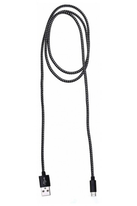 Кабель Buro Braided BHP RET MICUSB-BR USB (m)-micro USB (m) 1 м (черный) 2