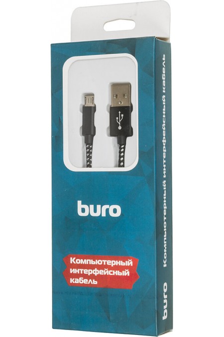 Кабель Buro Braided BHP RET MICUSB-BR USB (m)-micro USB (m) 1 м (черный) 6