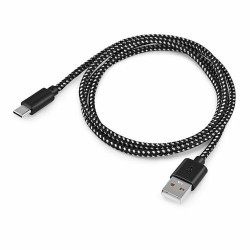 Кабель Buro Braided BHP RET TYPEC1 USB (m)-USB Type-C (m) 1 м (черный)