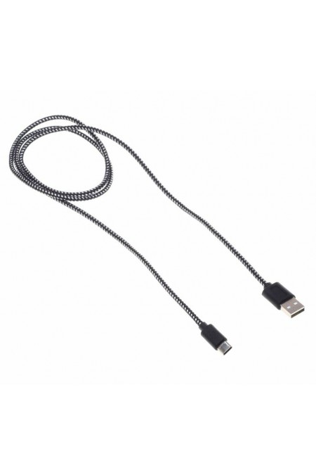 Кабель Buro Braided BHP RET TYPEC1 USB (m)-USB Type-C (m) 1 м (черный) 4
