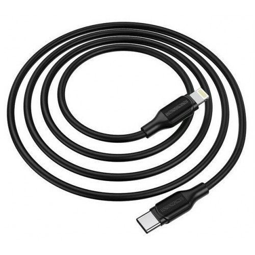 Кабель Buro PD18W USB Type-C (m)-Lightning (m) 1 м (черный) 3