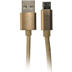 Кабель Buro Reversible Braided BHP RET MICUSB-BR USB A(m) micro USB B (m) 1 м (золотой)