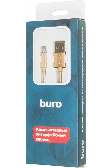 Кабель Buro Reversible Braided BHP RET MICUSB-BR USB A(m) micro USB B (m) 1 м (золотой) 1