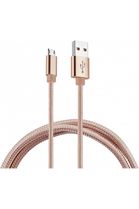Кабель Buro Reversible Braided BHP RET MICUSB-BR USB A(m) micro USB B (m) 1 м (золотой) 5