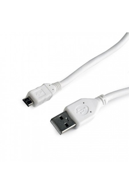Кабель Cablexpert CC-P-mUSB02W-1M USB2.0 Am-microB 1 м (белый) 
