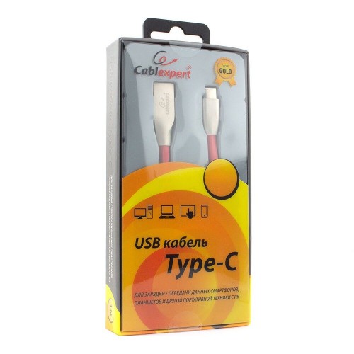 Кабель Cablexpert CC-G-USBC01R-1.8M USB 2.0 AM/Type-C 1 м (красный) 4
