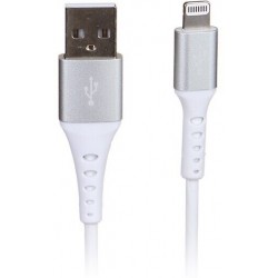 Кабель cactus CS-LG.USB.A-1 USB (m)-Lightning (m) 1 м (белый)
