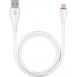 Кабель DEPPA Ceramic 72291 USB (m)-Lightning (m) 1 м (белый)