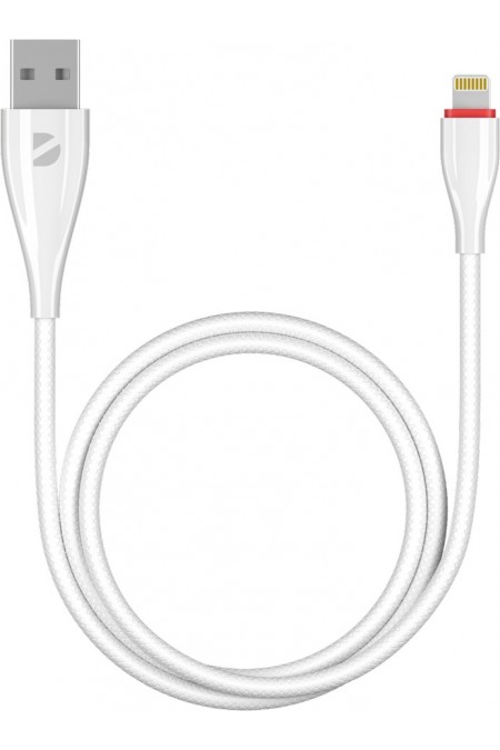 Кабель DEPPA Ceramic 72291 USB (m)-Lightning (m) 1 м (белый) 