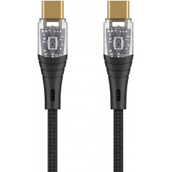 Кабель Deppa 72502 Type C - Type C 1 м (черный)