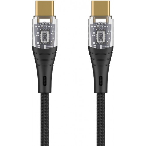 Кабель Deppa 72502 Type C - Type C 1 м (черный) 