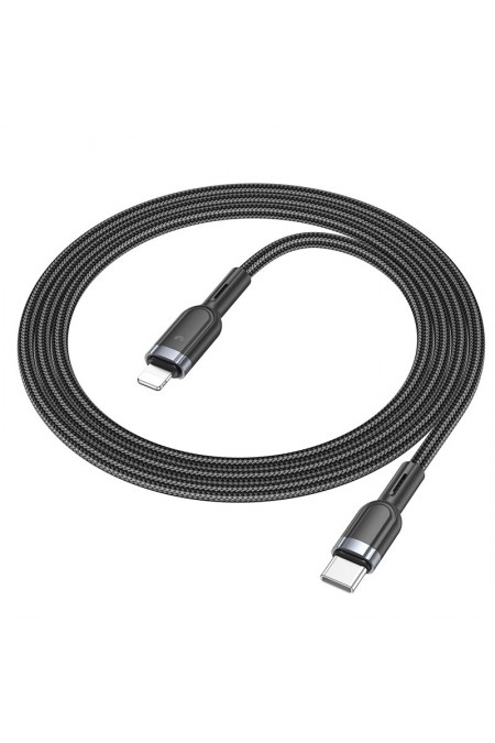 Кабель Hoco U117 IP(01467) USB Type-C (m)-Lightning (m) 1.2 м (черный) 2