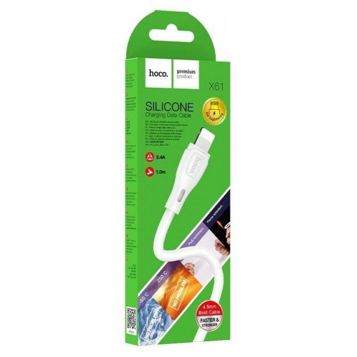 Кабель Hoco X61 Ultimate Lightning 2.4А 1 м (белый) 6
