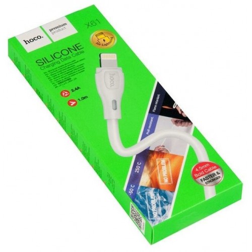 Кабель Hoco X61 Ultimate Lightning 2.4А 1 м (белый) 8