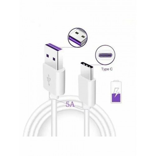 Кабель HUAWEI Super Cable USB Type C 5A 1 м (белый) 4