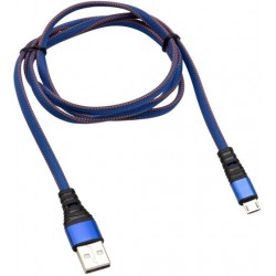 Кабель REXANT 18-1163 USB-microUSB 1 м (синий)