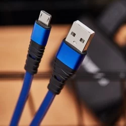 Кабель REXANT 18-1163 USB-microUSB 1 м (синий)