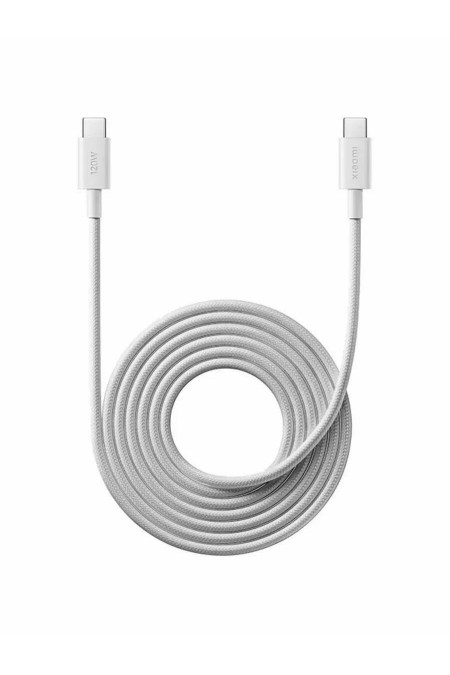 Кабель Xiaomi 6A High-speed USB4 Braided USB-C to USB-C Cable 1 м (BHR087BGL) (белый) 