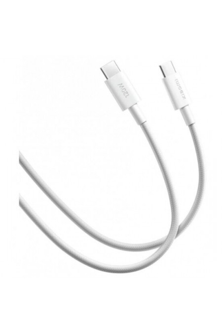 Кабель Xiaomi Braided USB-C to USB-C 6A 2 м (BHR087AGL) (белый) 1