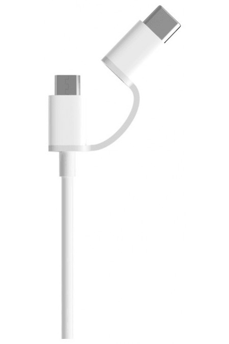 Кабель Xiaomi Mi 2-in-1 USB (m)-USB Type-C (m)/micro USB (m) 0.3 м (SJV4083TY) (белый) 1