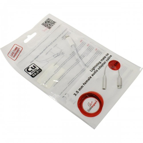 Переходник Cablexpert CCA-LM3.5F-01-W Lightning/Jack3.5F (белый) 7