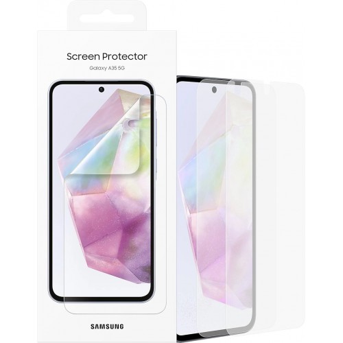 Защитная пленка Samsung прозрачный для Samsung Galaxy A35 прозрачная 2шт. (EF-UA356CTEGRU) (прозрачный) 2