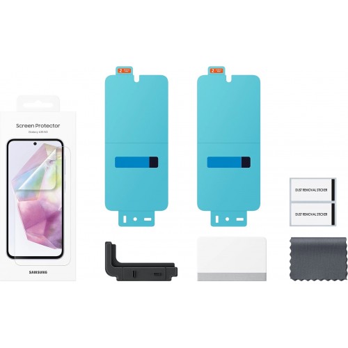 Защитная пленка Samsung прозрачный для Samsung Galaxy A35 прозрачная 2шт. (EF-UA356CTEGRU) (прозрачный) 4