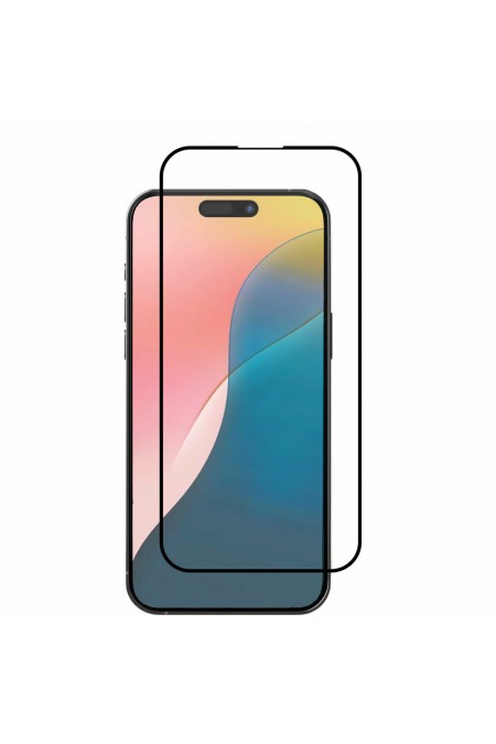 Защитное стекло uBear Extreme Nano для Apple iPhone 16 Plus (GL176BL03AN67-I24) (черный) 