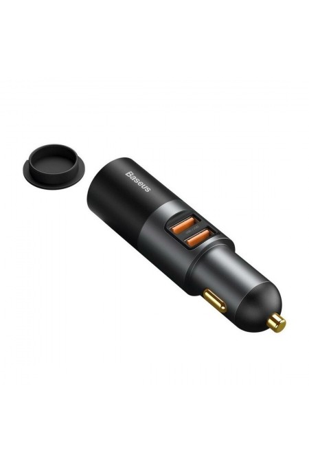 Автомобильное зарядное устройство BASEU 2xUSB + прикуриватель (CCBT-D0G) 3A 120W 1