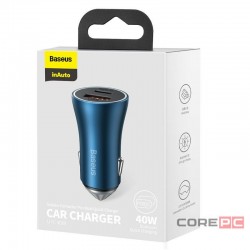 Автомобильное зарядное устройство Baseus CCJD-03 Golden Contactor Pro 1USB+1C 40W