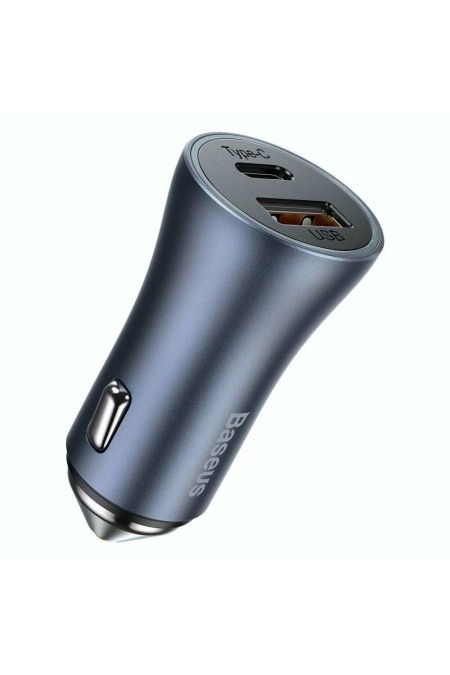 Автомобильное зарядное устройство Baseus CCJD-0G Golden Contactor Pro Dual Quick Charger Car Charger U+C 40W 2