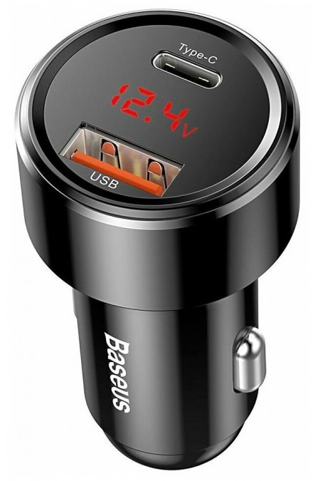 Автомобильное зарядное устройство Baseus CCMLC20C-01 1USB/1C 45W 6