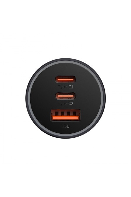 Автомобильное зарядное устройство Baseus CGJP010013 65W U+C+C 3