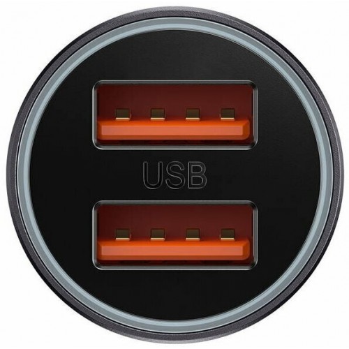 Автомобильное зарядное устройство Baseus Golden Contactor Max Dual Fast Charger Car Charger U+U 60W (CGJM000013) 2