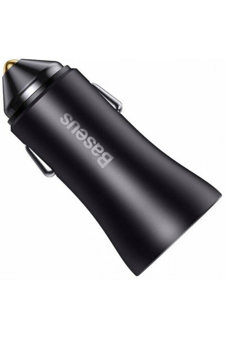 Автомобильное зарядное устройство Baseus Golden Contactor Max Dual Fast Charger Car Charger U+U 60W (CGJM000013) 3