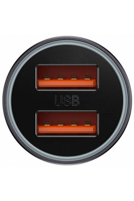 Автомобильное зарядное устройство Baseus Golden Contactor Max Dual Fast Charger Car Charger U+U 60W (CGJM000013) 4