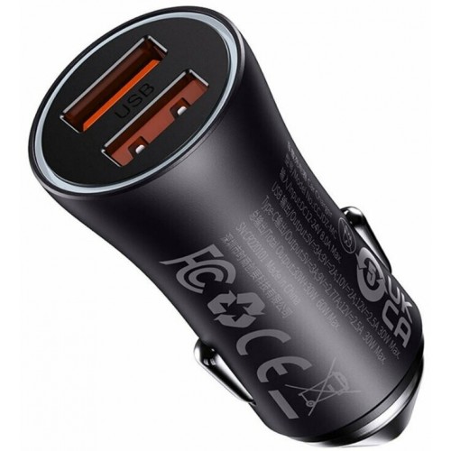 Автомобильное зарядное устройство Baseus Golden Contactor Max Dual Fast Charger Car Charger U+U 60W (CGJM000013) 8