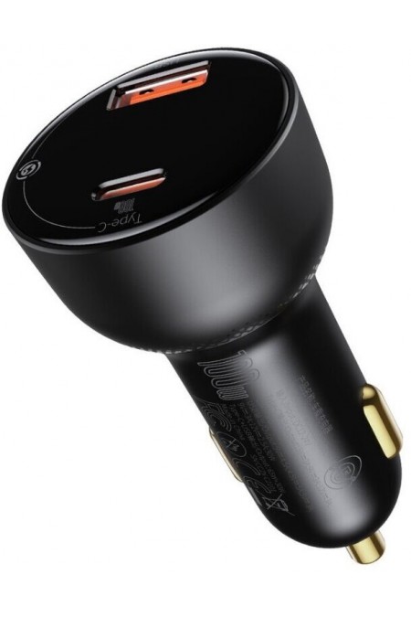 Автомобильное зарядное устройство BASEUS Superme Digital Display 1xUSB + 1xUSB-C (CCZX-01) 5A 95W 