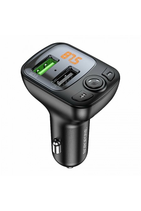 Автомобильное зарядное устройство Borofone BC41 Eminency BT 5.0 2xUSB QC 3.0 FM 1
