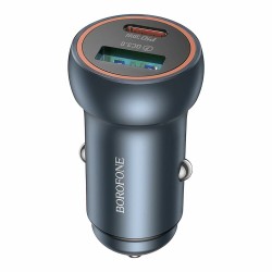Автомобильное зарядное устройство Borofone BZ32A 1USB+1Type-C 3.0A PD30W+QC3.0 (6941991118579)