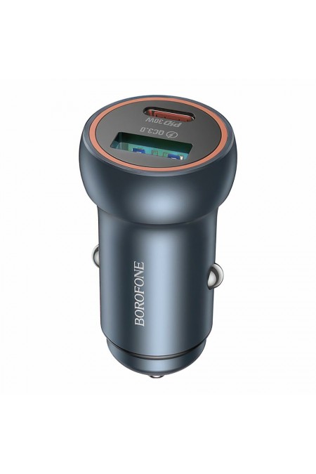 Автомобильное зарядное устройство Borofone BZ32A 1USB+1Type-C 3.0A PD30W+QC3.0 (6941991118579) 