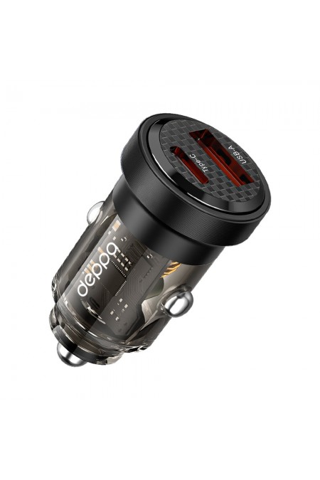 Автомобильное зарядное устройство Deppa 11218 USB A + USB-C PD QC 3.0 30W 
