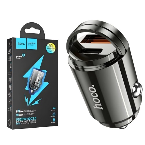 Автомобильное зарядное устройство Hoco DZ7 Mini PD20W + QC3.0 4