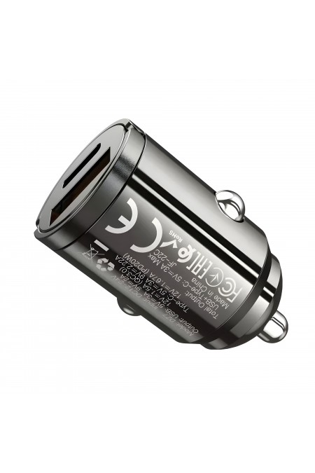 Автомобильное зарядное устройство Hoco DZ7 Mini PD20W + QC3.0 2